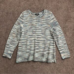 Belle by Belldini Multicolored Knit Tunic Long Sleeve Top